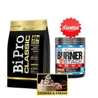 Promo bipro classic cookies and cream 3lb gratis burner stack
