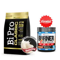 Promo bipro classic vainilla 3lb gratis burner stack
