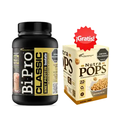 BIPRO CLASSIC 3LB CAPUCCINO GRATIS NUTRA POPS CAJA