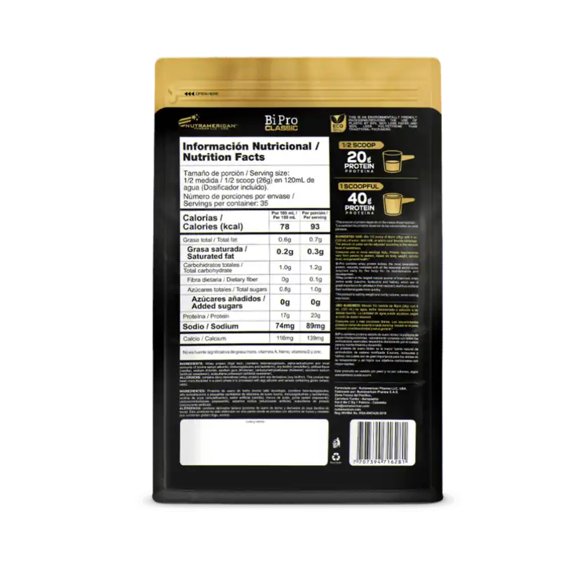 detalle de BIPRO CLASSIC VAINILLA 2LB