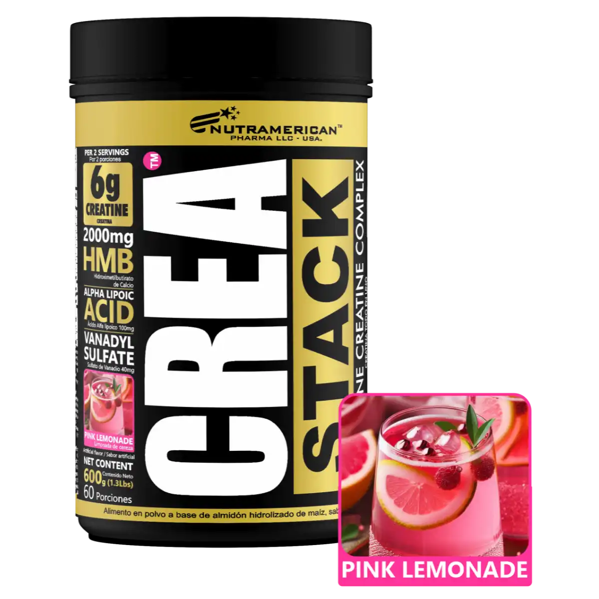 CREA STACK Creatina Monohidratada con Hmb