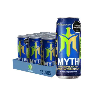 MYTH LEGENDARY PRE-WORKOUT PACA POR 12 UNIDADES