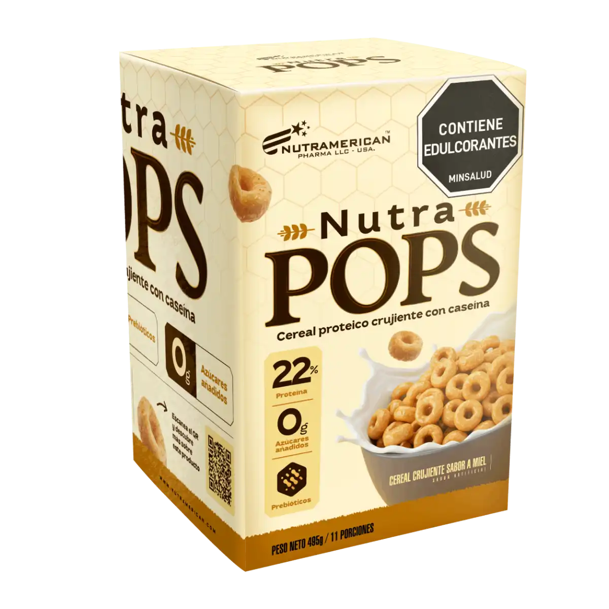 Miniatura 4 de Nutra Pops | Cereal proteico crujiente con caseína
