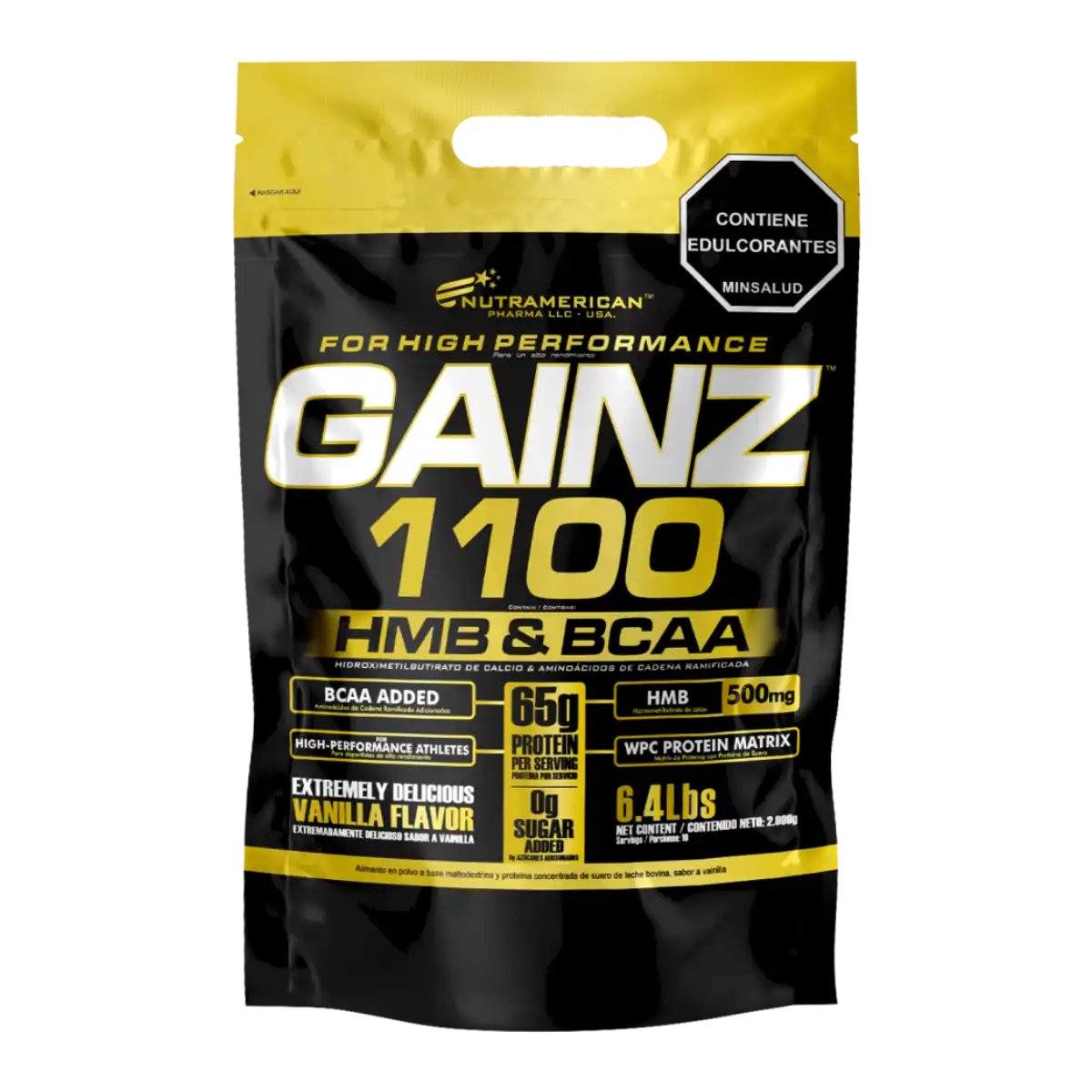 Gainz Proteína de suero de leche Hipercalórica