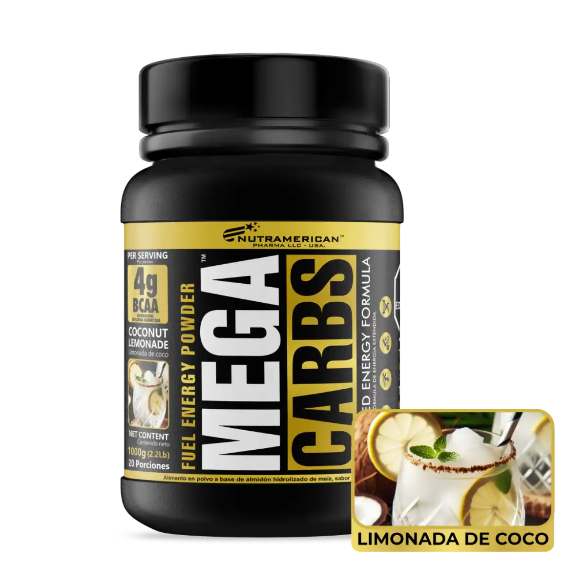 Mega Carbs Bcaa + Glutamina