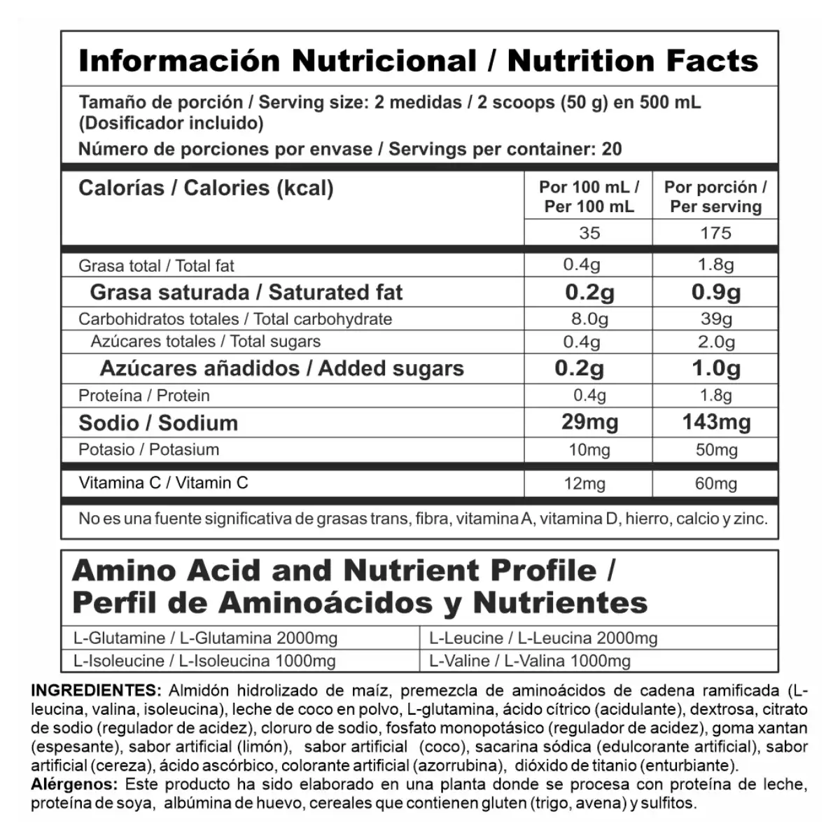 Miniatura 3 de Mega Carbs Bcaa + Glutamina