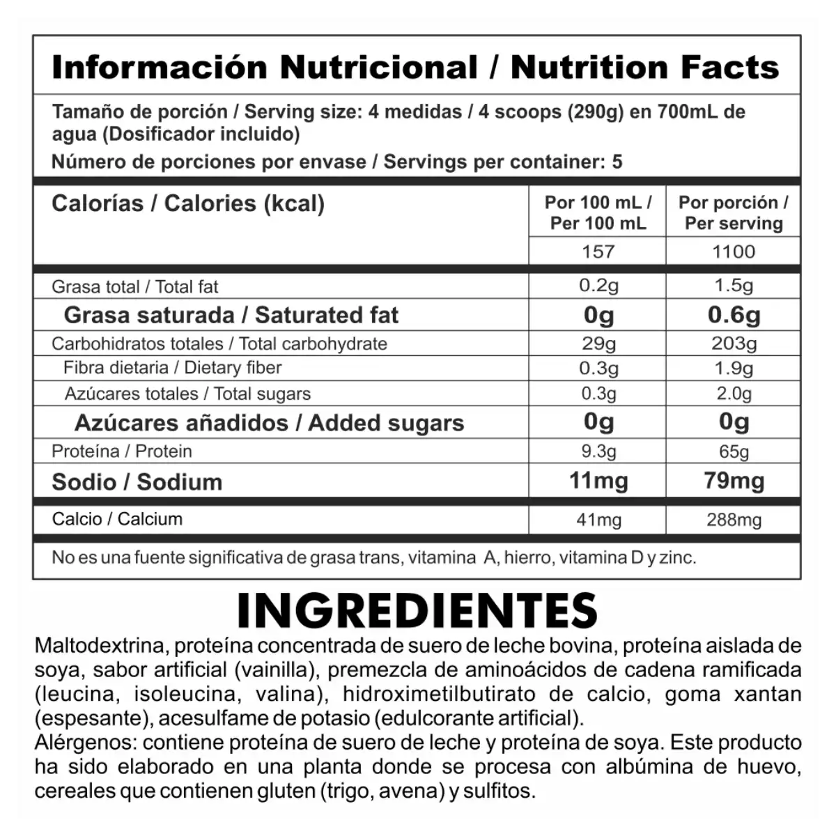 Miniatura 3 de Gainz Proteína de suero de leche Hipercalórica