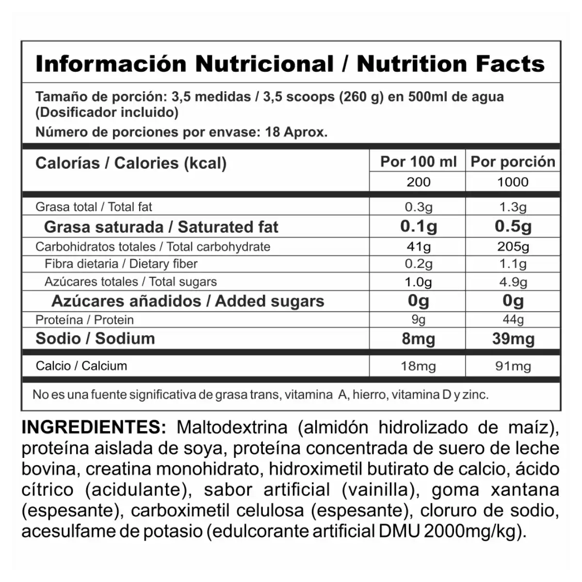 Miniatura 3 de Megaplex Creatine Power Proteína de suero de leche + Creatina Monohidrato