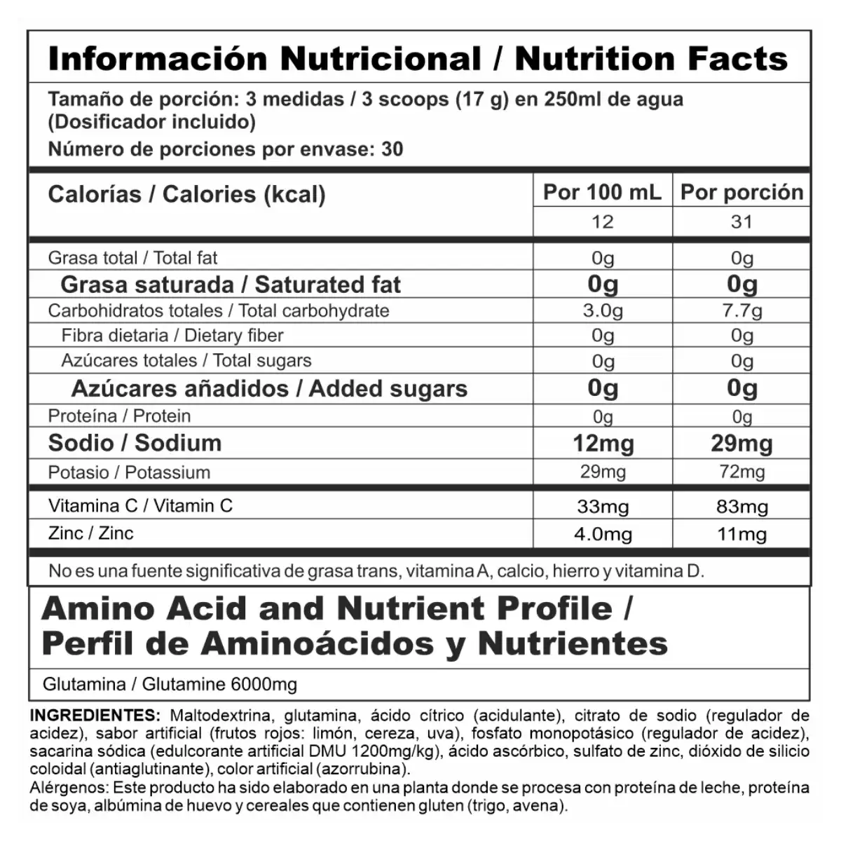 Miniatura 3 de Gluta Stack Glutamina