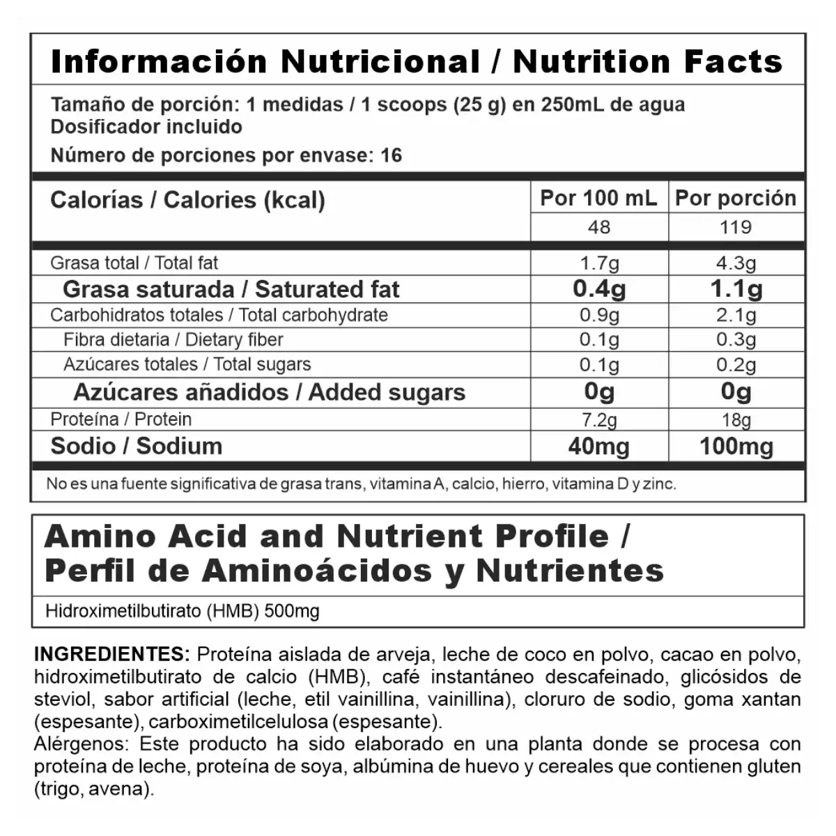 Miniatura 3 de Nutra Vegan Protein Mocaccino Proteína Vegana.