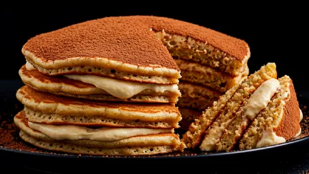 Pancakes de Tiramisú con Proteína