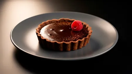 Tartaleta de chocolate proteica