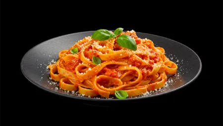 Fettuccini con salsa romesco BiPro