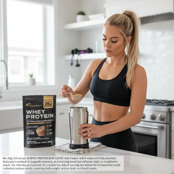 how use whey protein decaf coffee